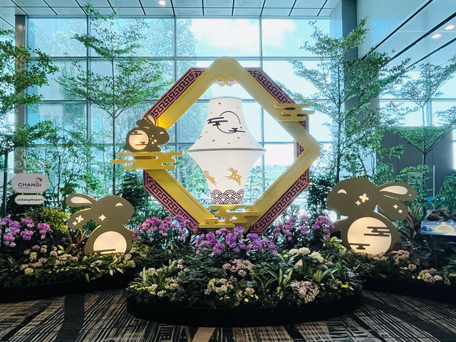 【シンガポール】屋内の滝💎美しい空港✨