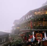 A-Mei Tea House in Jiufen on a Foggy Day