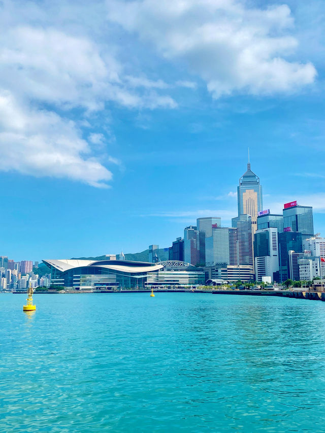 【中環】中環海濱、香港摩天輪：草坪上郊遊野餐，摩天輪上欣賞晚霞