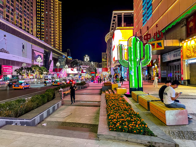 Hohhot 도심 밤 city walk..