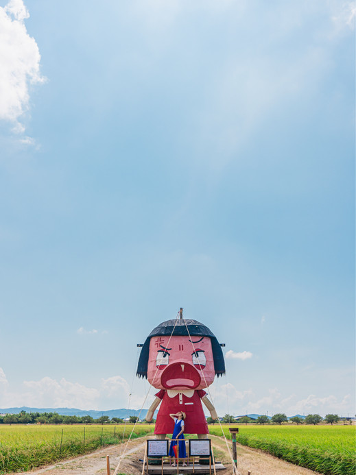 毎年恒例の大かかし🌾今年は『チコちゃん』 | Trip.com 西尾