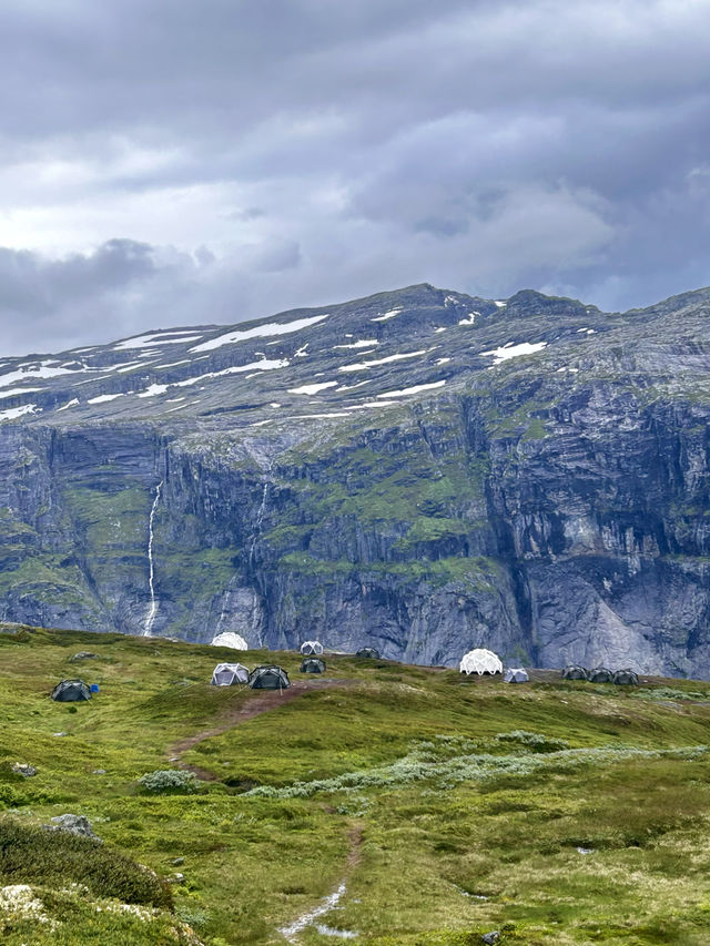 Camping at Trolltunga, Norway 