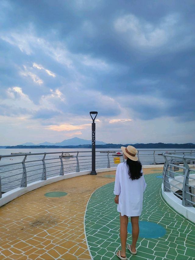 사천일몰을 가장 멋지게 볼수 있는 대포항전망대🧡