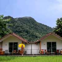 ที่พักที่ใกล้ชิดกับทุ่งนา กลางหมู่บ้านสะปัน น่าน
