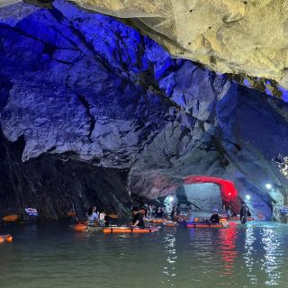 A Unique Tourist Spot for Kayaking in a Cave.