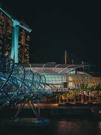 Helix Bridge at Night