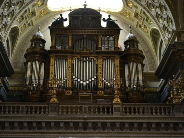 The historical Saint Stephen Basilica in Budapest