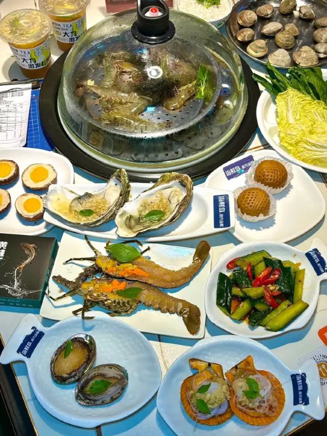 Seafood Island Steamed Seafood in Shenzhen.