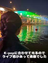 【韓国 ソウル】七色に光るレインボー噴水の橋🌈