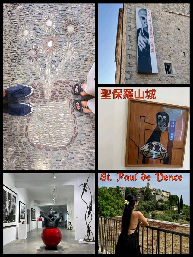 南法中世紀小鎮聖保羅，滿街藝術作品