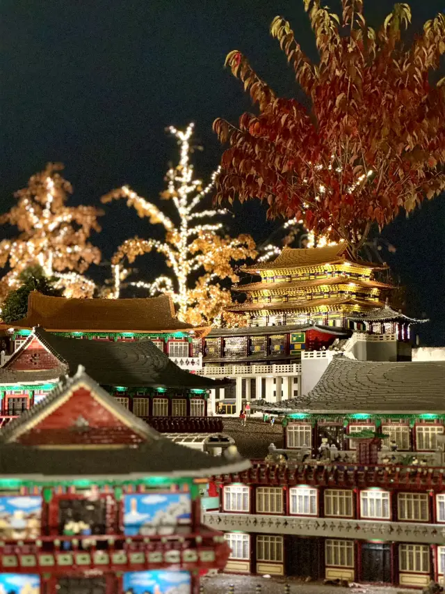 白天雖然美麗,但夜晚更加璀璨的樂高樂園韓國度假村
