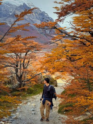 Laguna Torre Patagonia 트레일과 함께하는 하이킹.