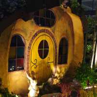 Cute Hobbit Cottages at Food Bayana