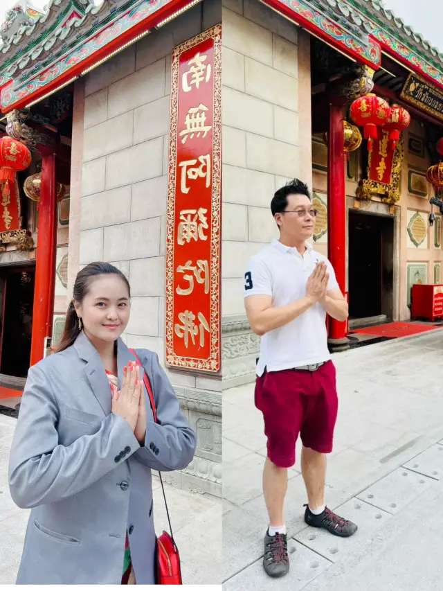 到曼谷唐人街著名寺廟祈福化解生肖相沖
