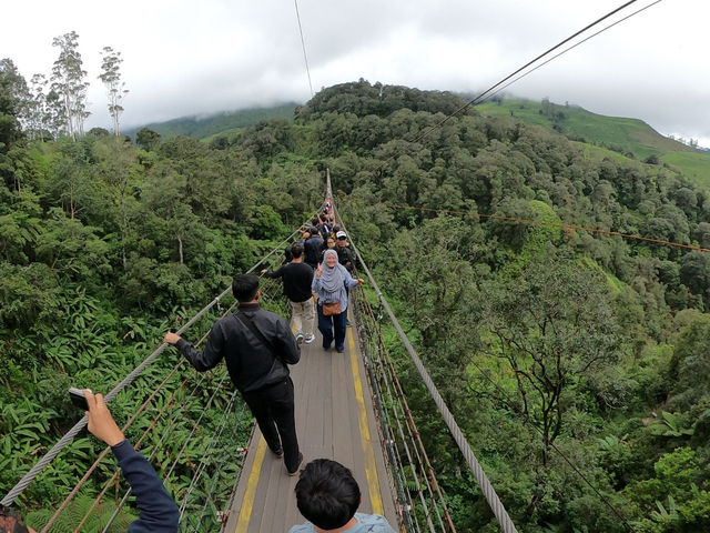 Thrilling Adventure at Rengganis Suspension Bridge