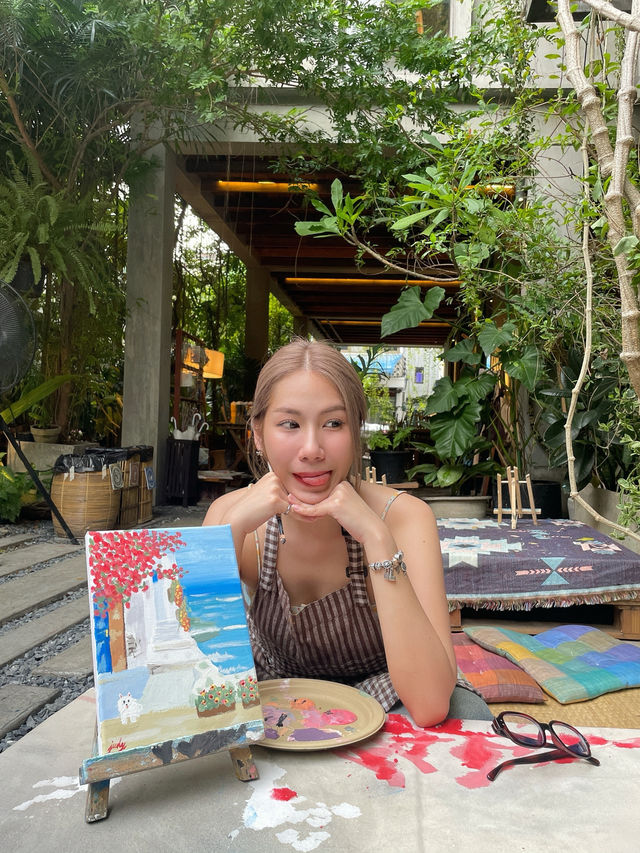 BKK Hobby 📍 Taiban cafe คาเฟ่วาดภาพ 🎨