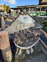 池水極清澈乾淨的忍野八海