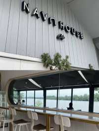 Nava cafe คาเฟ่ริมแม่น้ำบางปะกง บรรยากาศดีมาก