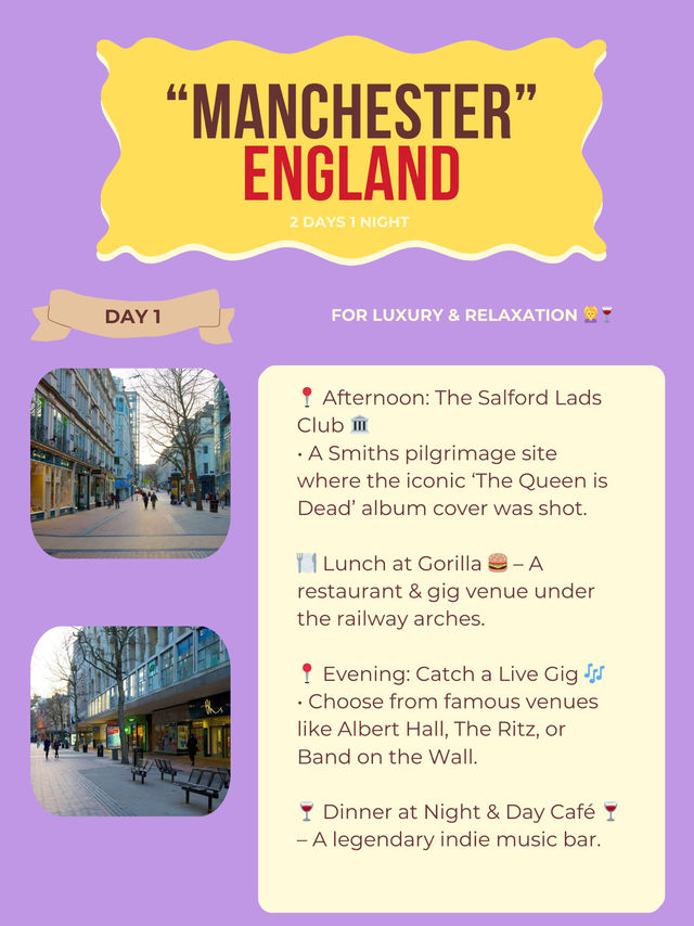Manchester itinerary 