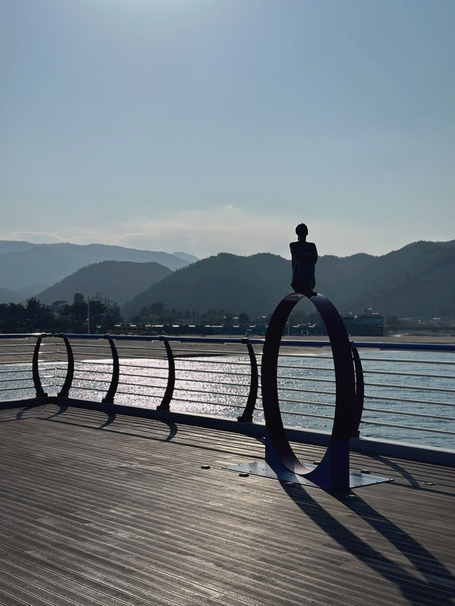 정동진 바다 한가운데에서 보는 풍경🩵