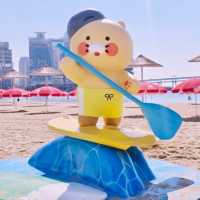 🌊📸 *Gwangalli Beach’s Kakao Friends Photo Zone: Cute Overload by the Sea!* 🌴💛
