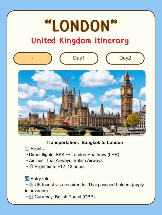 Let’s go to London! 🇬🇧