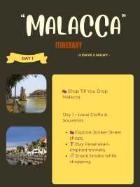 Malacca itinerary