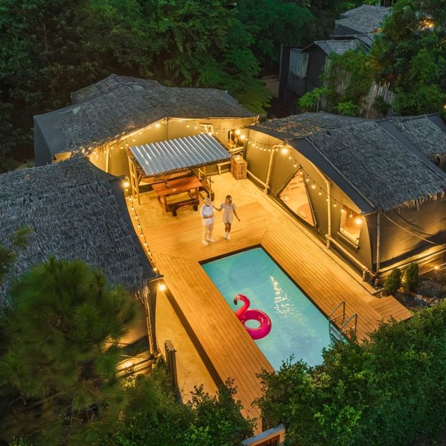"Giant Cabin Glamp G2" ห้องพักสไตล์แกลมปิ้งเขาใหญ่