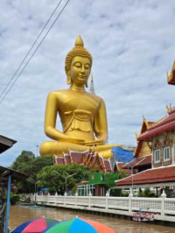 태국 방콕 왓 빡남 파씨 짜런Wat Pak Nam