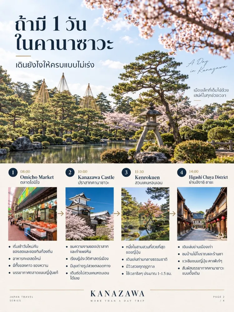 急がず巡る金沢1日旅。情緒あふれる古い町並みを満喫。