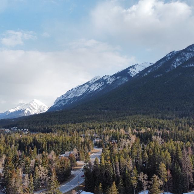 Cascade Mountain and the Canadian Rockies!