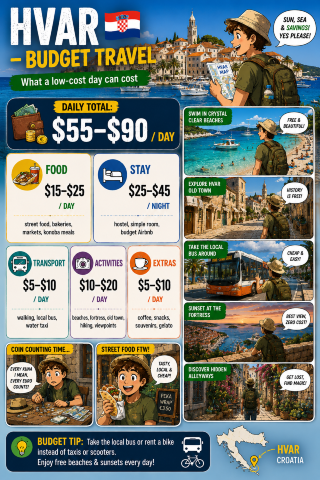 🗺️ Budgeting a Day in Hvar
