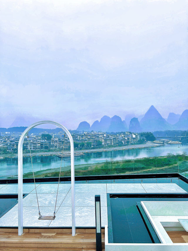 陽朔寶藏酒店 超大露台欣賞漓江美景！