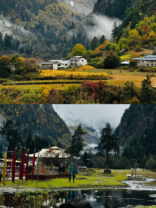 天堂在左，雨崩在右。在雨崩，只有大自然和我。