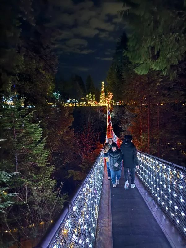 Capilano Suspension Bridge Park during Christmas Month