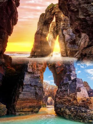 This is not a sci-fi movie, but one of the top 10 real beaches in the world. 