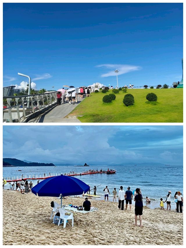 大梅沙海濱公園超靚，但真心唔建議8月去，因為........