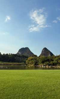 桂林被取締的高爾夫球場，搖身一變成風景絕美的休閒公園！