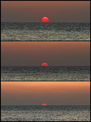 В поисках сумерек золотой осенью: закат на побережье Туаньшань тает в золоте.