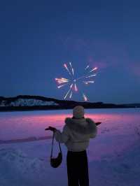 漠河冬日限定｜雪地煙花大片Get人生照片