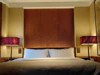 西安威斯汀酒店躺在床上看大雁塔絕美夜景