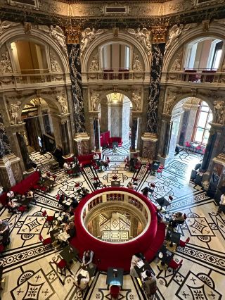 Who understands! This café in Vienna is hidden inside a museum