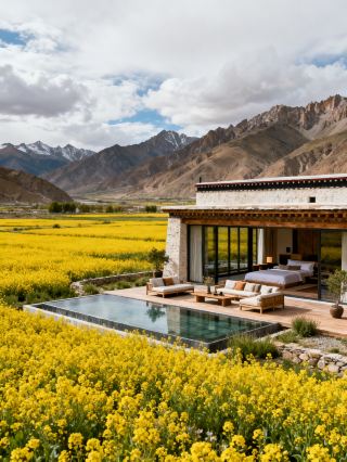 Staying at the Oxygen Supply Scenic Hotel by the Nianchu River was so comfortable