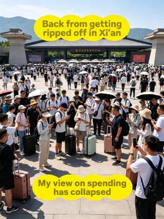 Just back from Xi'an, and my perspective on spending has been shattered