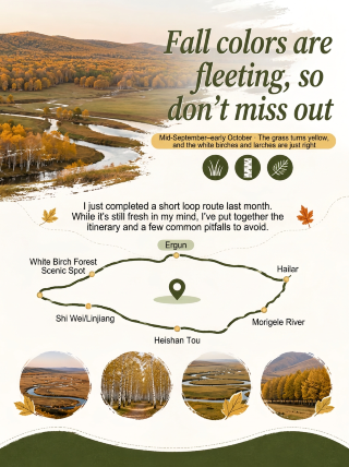Hulunbuir autumn loop | 5-day 4-night guide to avoiding pitfalls