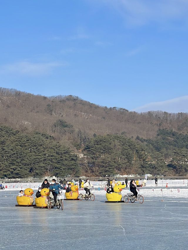 이번주가 마지막이라는 포천 산정호수 썰매축제🥹❄️