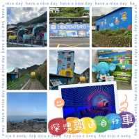 乘坐河豚型自行車，悠閑欣賞台灣美景