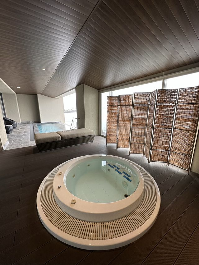 日本別府Amane Resort Seikai 套房內享受獨立溫泉游泳按摩池