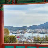 統営の美しい景色と風を感じる