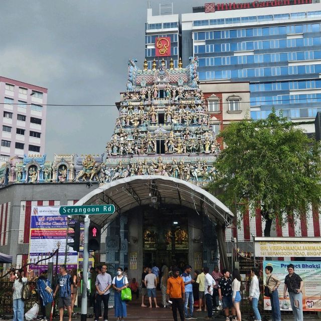 Strolling across Little India in Singapore
